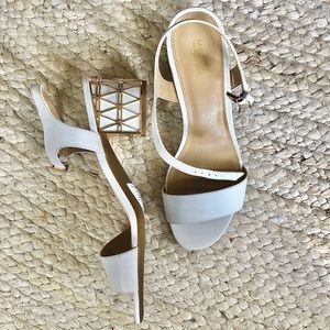 Michael Kors Beekman Flex Optic White heels